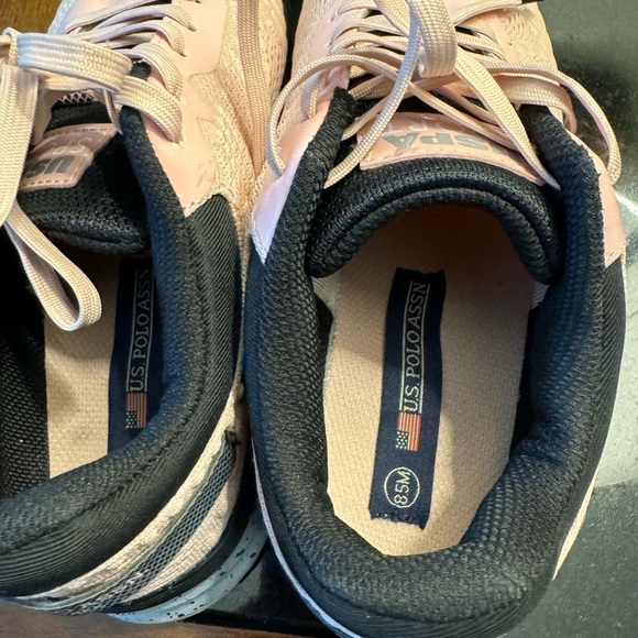 women's pink us polo assn all trek shoes size 8.5 like new - Picture 4 of 10